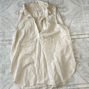 Sleeveless Women’s Linen Blouse J Crew Size: M